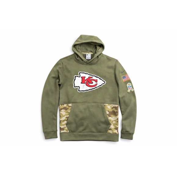 Nike Other - Nike NFL Chiefs Therma-Fit Hoodie XL Camo Patch American Flag Football